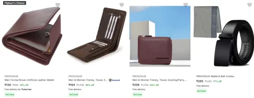 Image of PROVOGUE Men's wallets starting @ ₹130