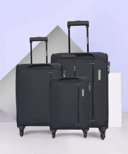 Image of PROVOGUE Soft Body Set of 3 Luggage 4 Wheels - Edge Combo Set