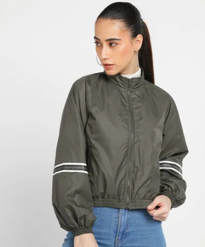 Image of PROVOGUE Women Solid Casual Jacket