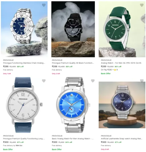 Image of Provogue Wrist Watches @ Minimum 85% Discount