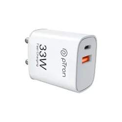 pTron 33W Dual Port Gan USB Type A Charger