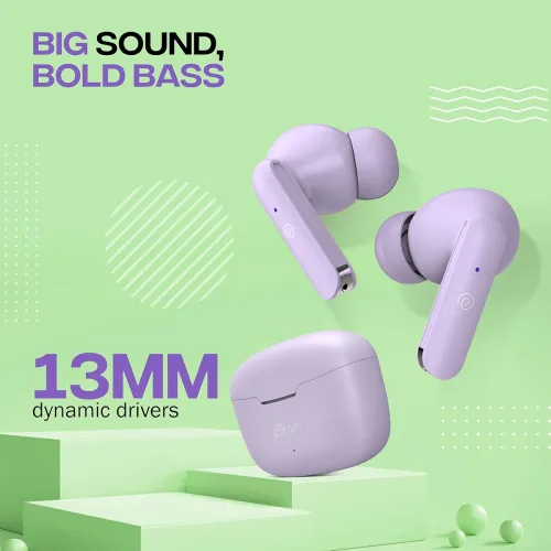 Image of pTron Bassbuds Duo Wireless Earbuds Bluetooth V5.1