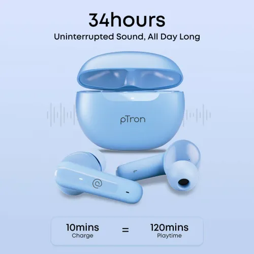 Image of PTron Bassbuds Vibe True Wireless Earbuds