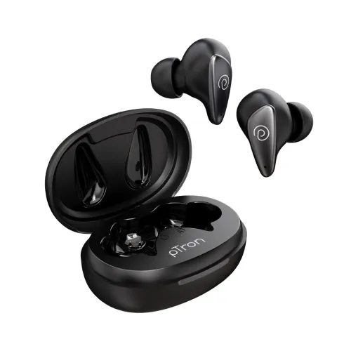 Image of PTron Bassbuds Wave ENC Bluetooth 5.3 Wireless Headphones