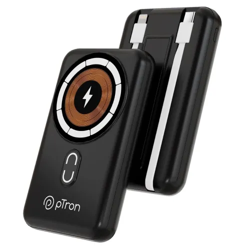 Image of pTron Dynamo Quanta 10000mAh 22.5W Power Bank (Black)