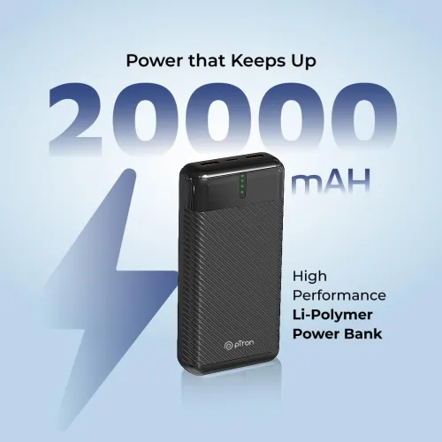 Image of pTron Dynamo Surge 20000mAh 22.5W Fast Charging Power Bank .