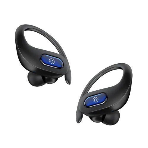 Image of pTron Bassbuds Earbuds with AI-ENC, 45H Playtime, Low Latency