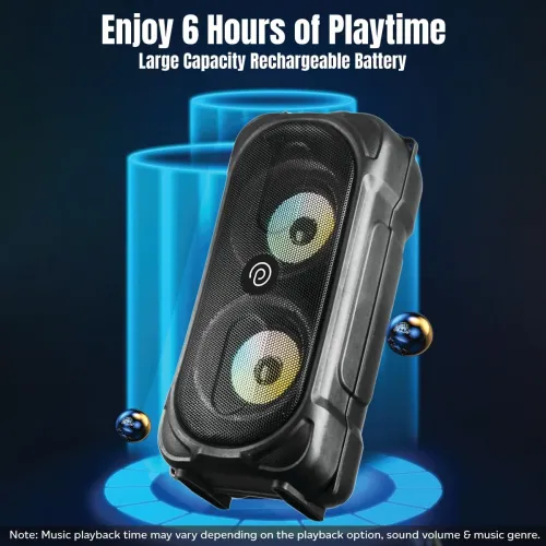 Image of pTron Fusion Party 40W Karaoke Bluetooth Party Speaker
