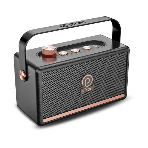 Image of pTron Fusion Pro 20W Retro Bluetooth Speaker (8H Playtime, BT5.3)