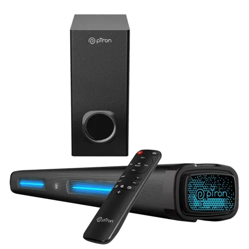 Image of pTron Jazz Pro X1 240W Soundbar with Wired Subwoofer