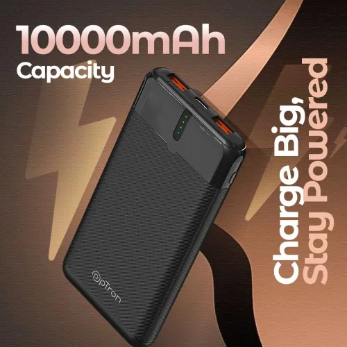 Image of pTron Newly Launched Dynamo Nergy 10000mAh 22.5W Fast Charging Power Bank