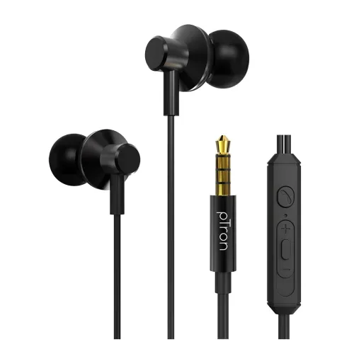 Image of pTron Pride Lite Wired Earphones with Mic.