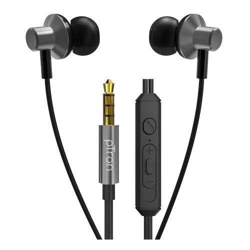 Image of pTron Pride Lite in Ear Wired Headphones Earphones