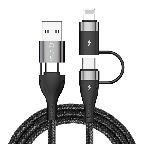 Image of pTron Solero 4 in 1 Fast Charging USB Cable
