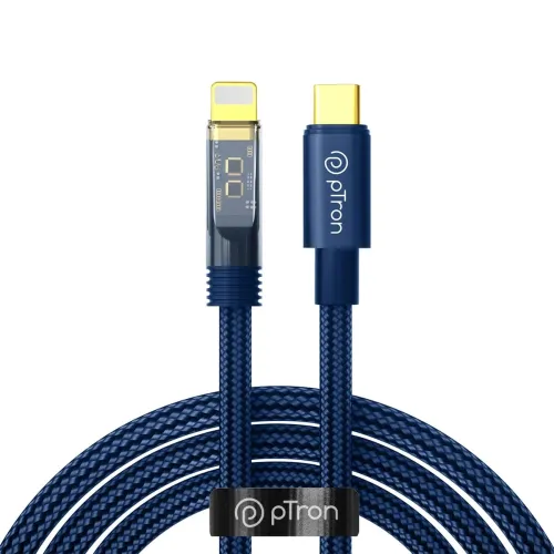 Image of pTron Solero 30W Type-C to 8 Pin iOS Device Fast Charging USB Cable