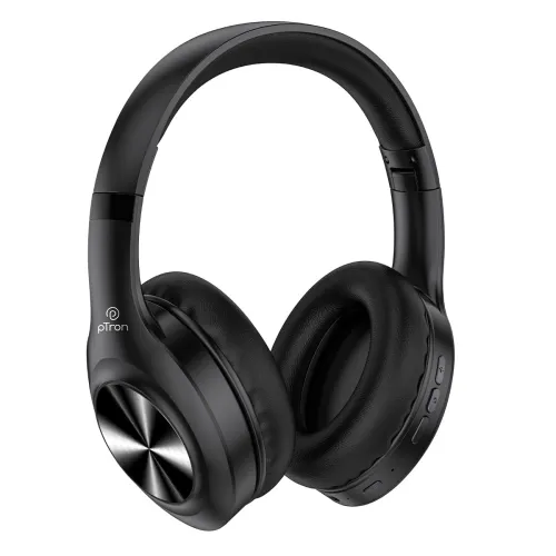 Image of pTron Studio Pro 65hrs Playtime Wireless Over-Ear Headphones