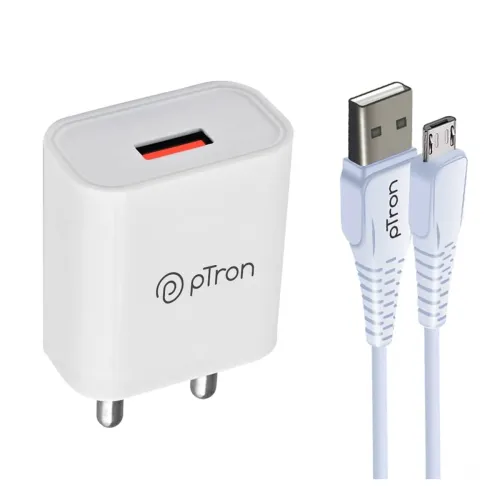 Image of pTron Volta 12W Single Port USB Fast Charger, BIS Certified