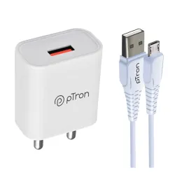 pTron Volta 12W Single Port USB Fast Charger, BIS Certified