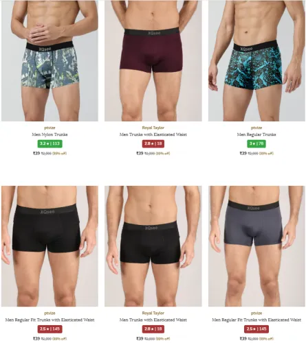 Image of ptvize MENS Trunks starting @ ₹39