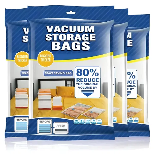 Image of PulGos Vacuum Compression Storage Bags with Hand Pump