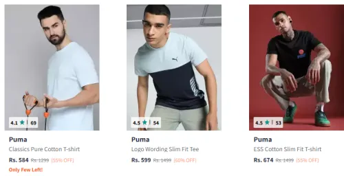 Image of Puma Classics Outdoor T-Shirt Starting At @₹584