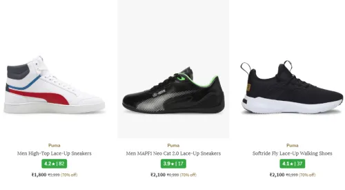 Image of PUMA Men High Sneakers up to @ ₹70% Discount
