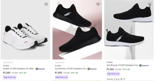 Image of Puma Men’s Casual Shoes at 67% Discount