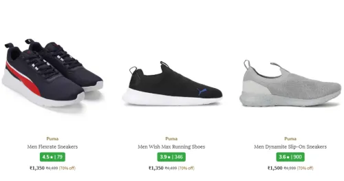 Image of Puma Men's Footwears at 70% Discount