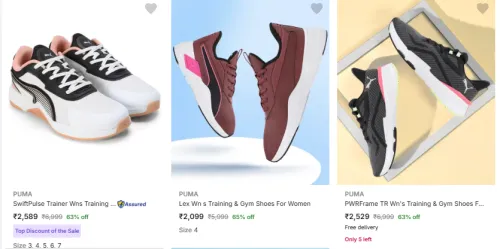 Image of Puma Men's Training & Gym Shoes at Minimum 60% Discount