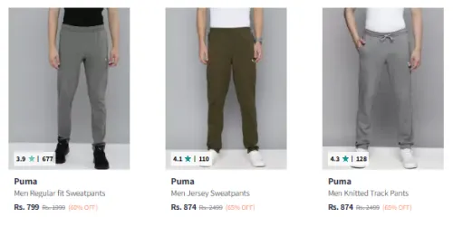 Image of Puma Track Pant at Minimum 60% Discount