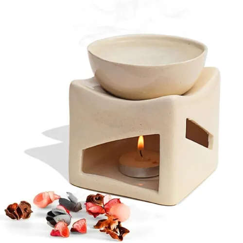 Image of Pure Source India Ceramic Clay Candle 