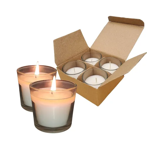 Image of Pure Source India Glass Votive Candles, (Set of 12)
