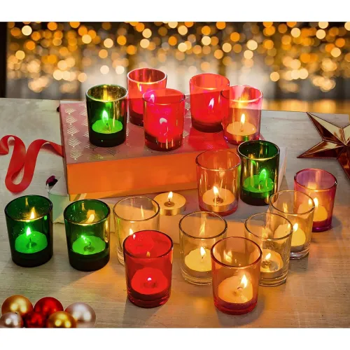 Image of Pure Source India Glass Votive Tealight