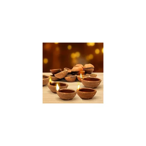 Image of Pure Source India Natural Clay Traditional Diwali Ke Diye