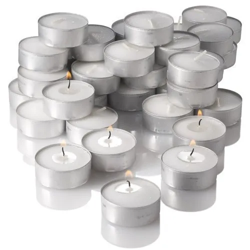 Image of Pure Source India Unscented Wax Tealight Candles