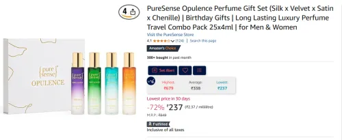 Image of PureSense Opulence Perfume Gift Set 100ml
