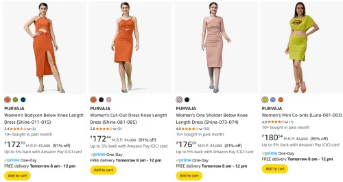 Image of Purvaja Women's Co-ord Set at minimum 90% Discount