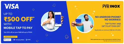 Image of PVR Cinema Offer : Upto ₹500 Off on Food & Beverages using Visa Card