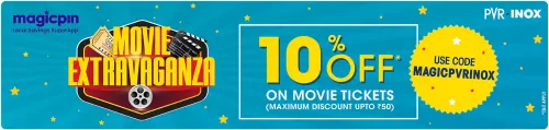 Image of PVR INOX Cinemas Offer : Flat 10% Discount up to ₹50 on Movie Tickets 
