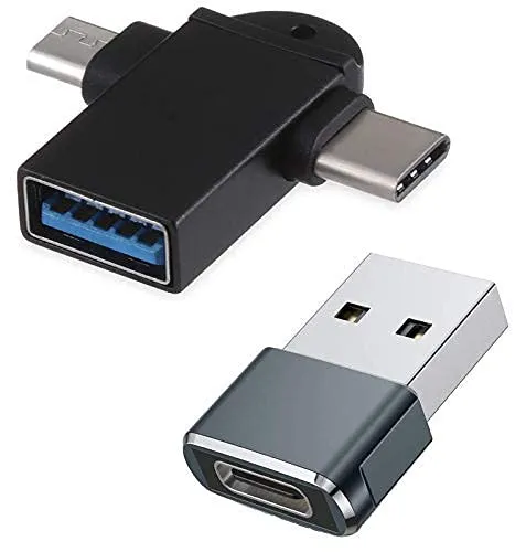 Image of QOCXRRIN 2-in-1 USB OTG Adapter with USB-C to A Converter