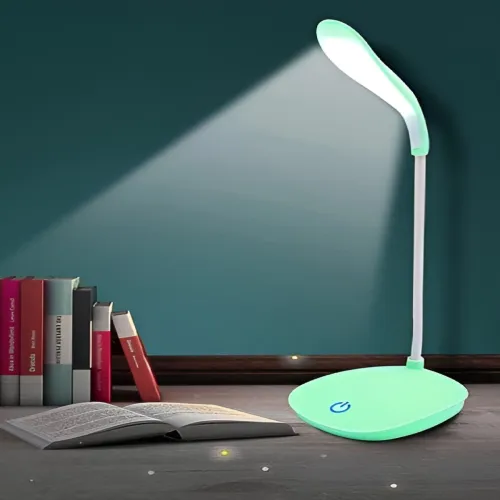 Image of Quace Green Rectangle Table Lamp