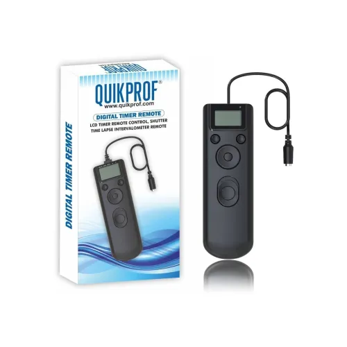 Image of QuikProf LCD Timer Remote Shutter for Nikon D800/D700/D300 Series