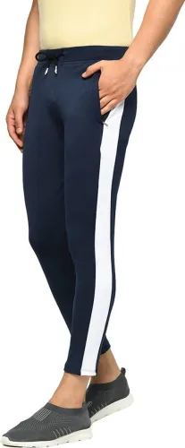 Image of R RIDACHY Men Colorblock Dark Blue Track Pants
