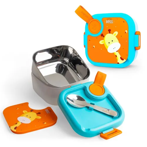 Image of Rabitat Stainless Steel Lunch Box with Spoon, 500ml