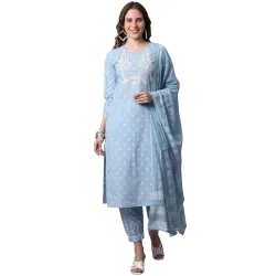 Rajnandini Womens Kurta Set With Dupatta
