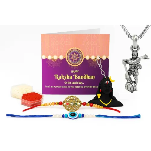 Image of Rakhi Gift Set for Brother Pack of 5 