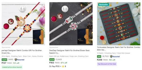 Image of Rakshabandhan Rakhi Minimum 60% Discount