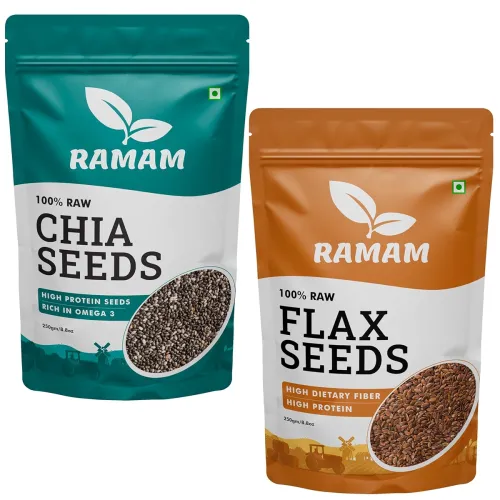Image of Ramam Chia & Flax Seeds Combo 250g Each