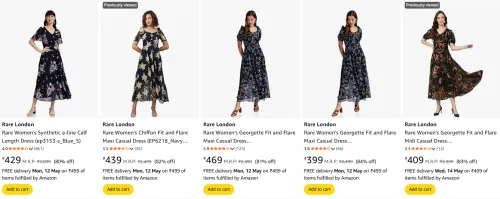 Image of Rare London Women Dresses Minimum 80% Discount