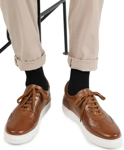 Image of Rare Rabbit Sneakers For Men (Brown , 10)